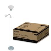 Светильник ТНО 02С 60Вт E27/E14 230В торшер напольн. под лампу на основании серебр. IN HOME 4690612042671